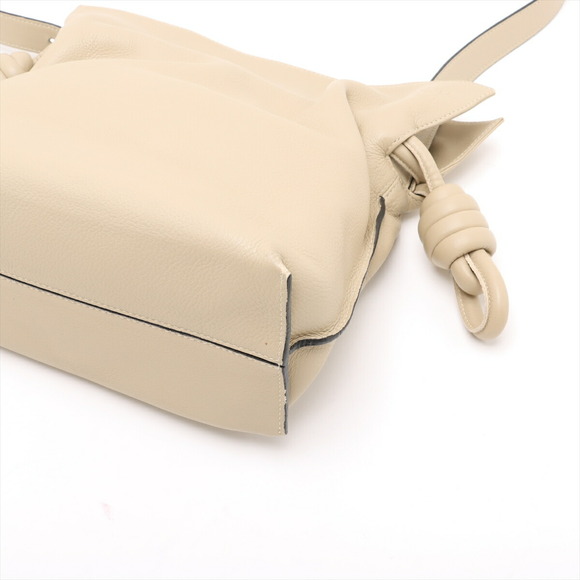 Loewe Flamenco Shoulder Bag Leather Shoulder Bag Beige - Picture 3 of 8
